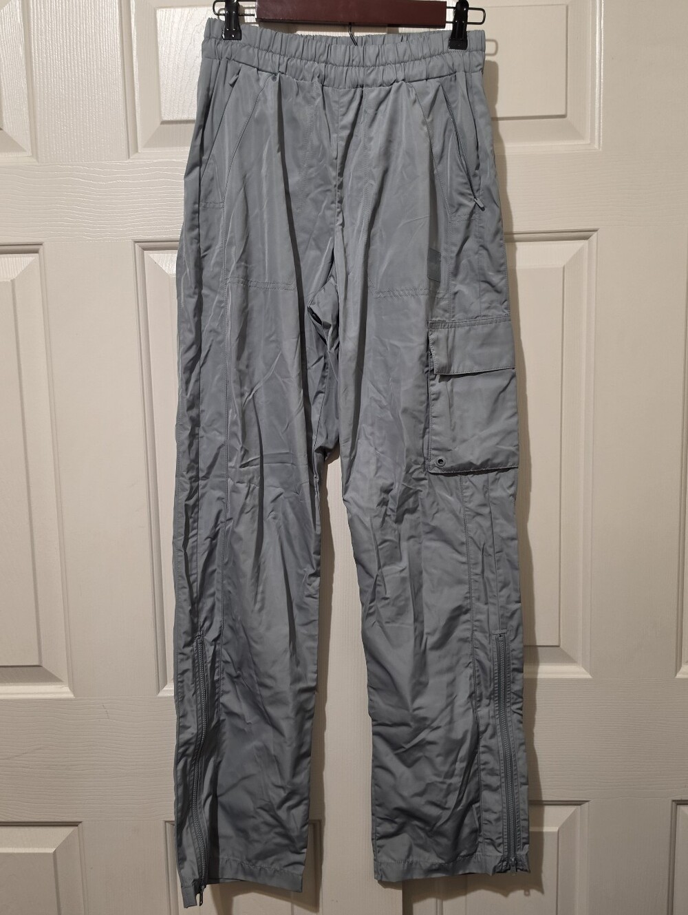 Alo yoga international wide leg city pant Sz S Gray Blue